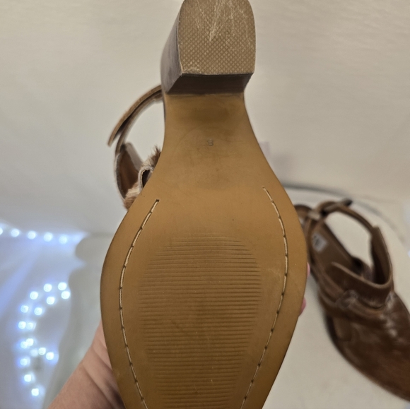 MYRA CORA JO Cowhide Leather Western Strap Booties/shoes. Ladies 8 - Picture 9 of 11